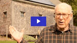 Homeowner Don Born, talks about the solar electricity produced by his grid-tied solar electric array in Waldoboro, Maine