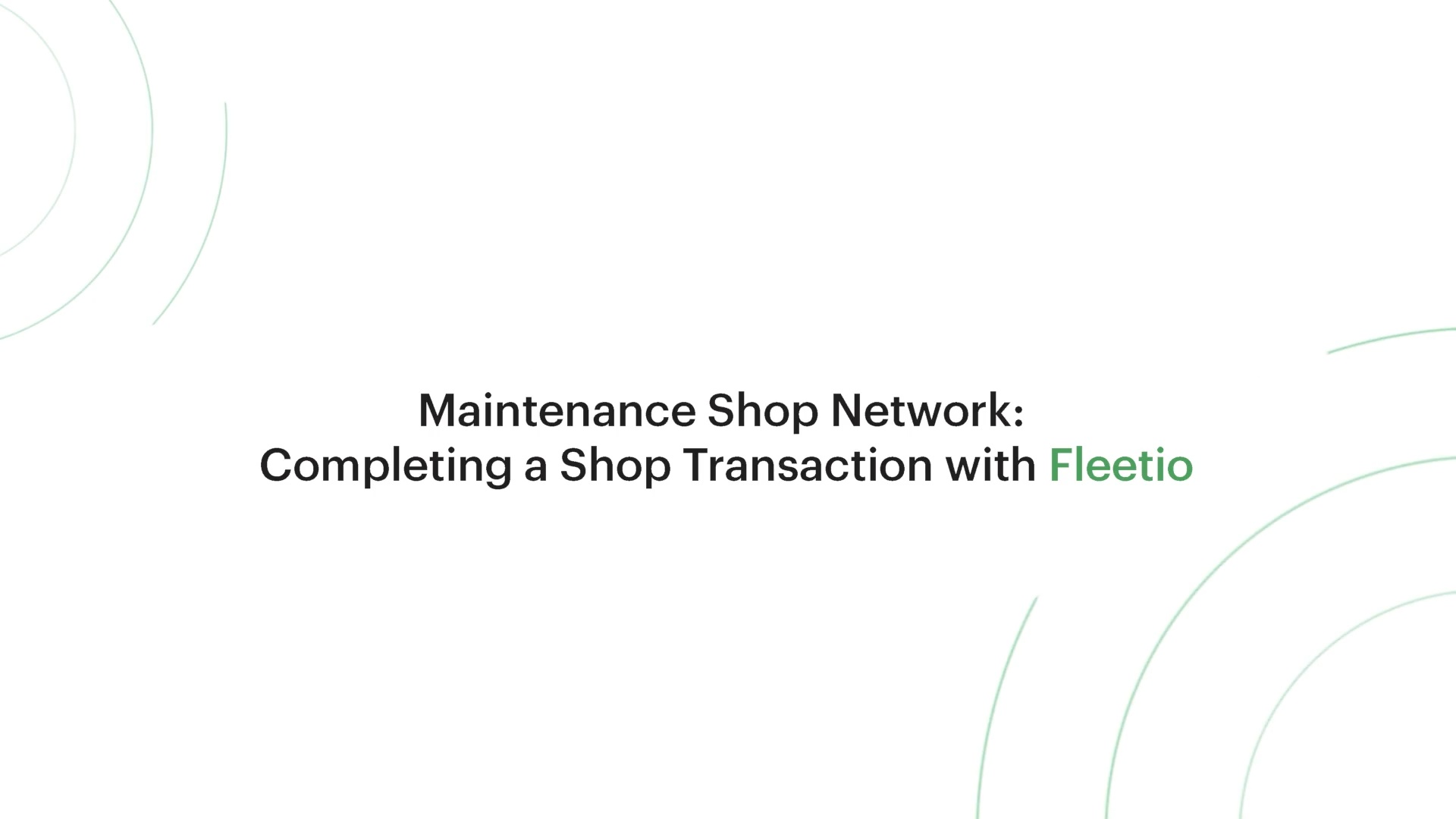 Bonus Module: Completing a Shop Network Transaction