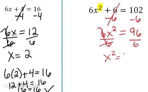 solve a quadratic equation taking a square root learnzillion