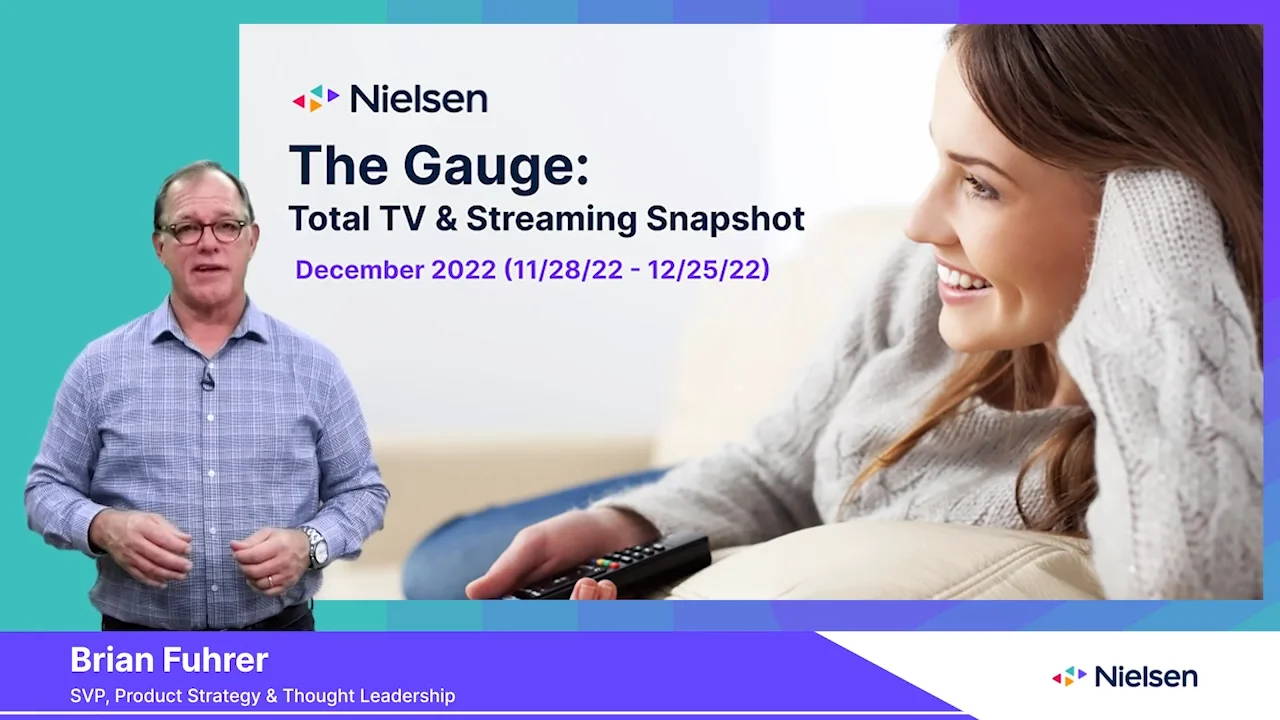 Streaming services remain most popular destination for TV viewing in December Nielsen
