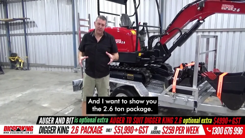 Mini Excavator Auger Package - Suits Machines up to 6 tons!