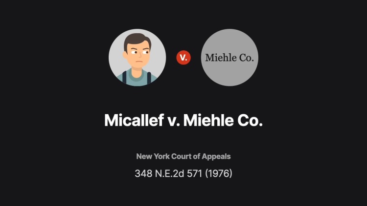 Micallef v. Miehle Co.