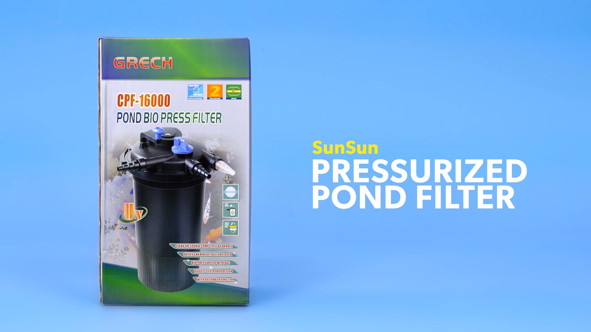 SUNSUN Pressurized Pond Filter 4227 GPH Chewy