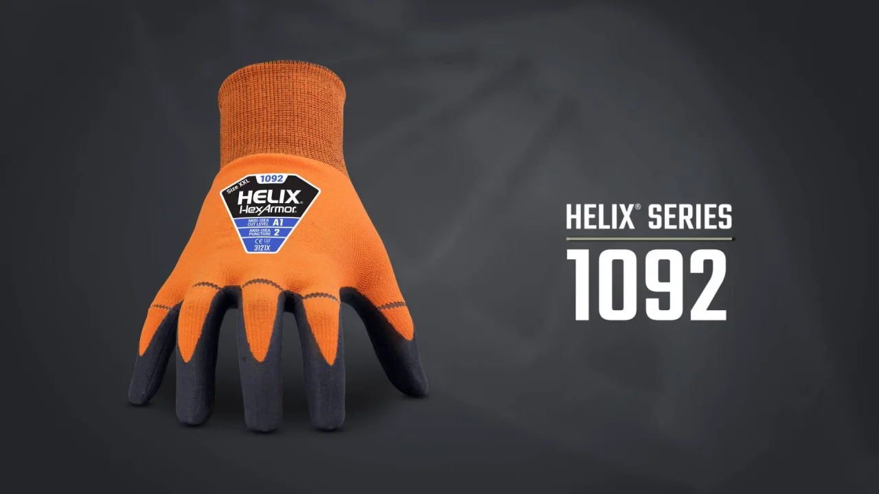 HEXARMOR Helix 1092 Tearaway Knit Safety Gloves - 2XL