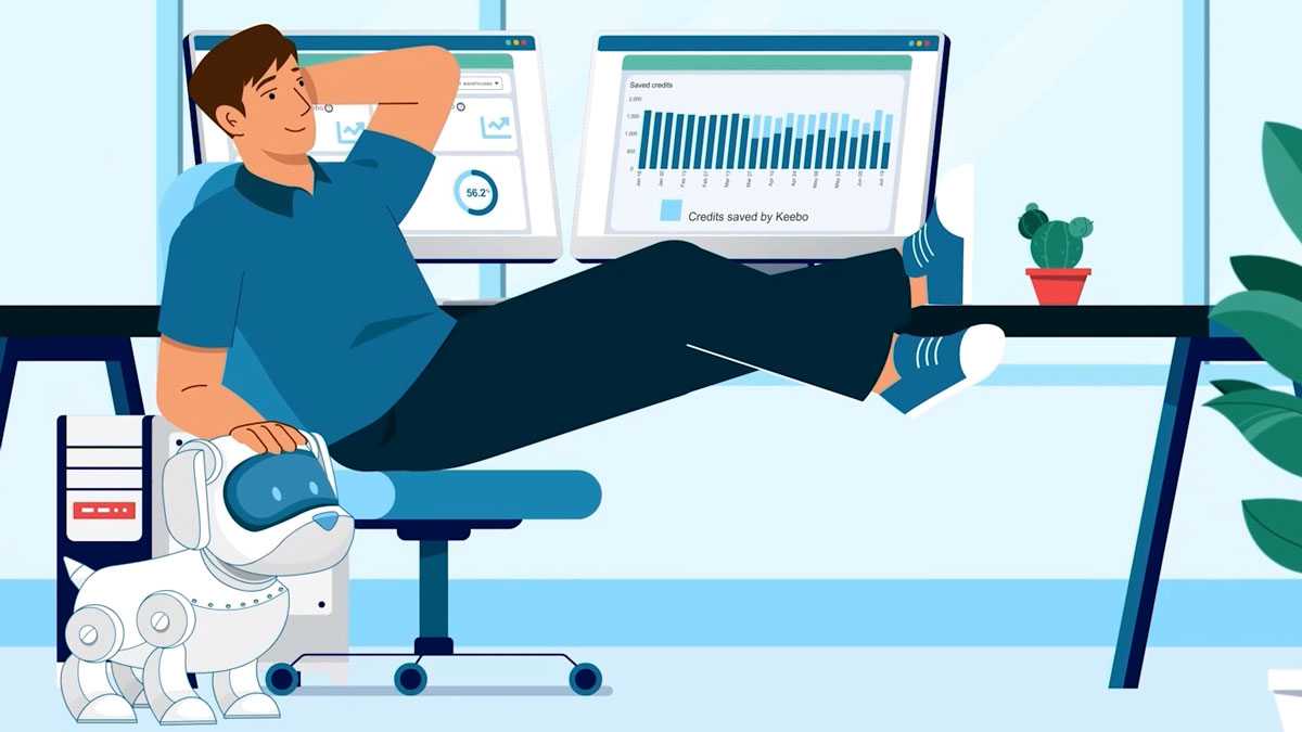 Keebo explainer video example