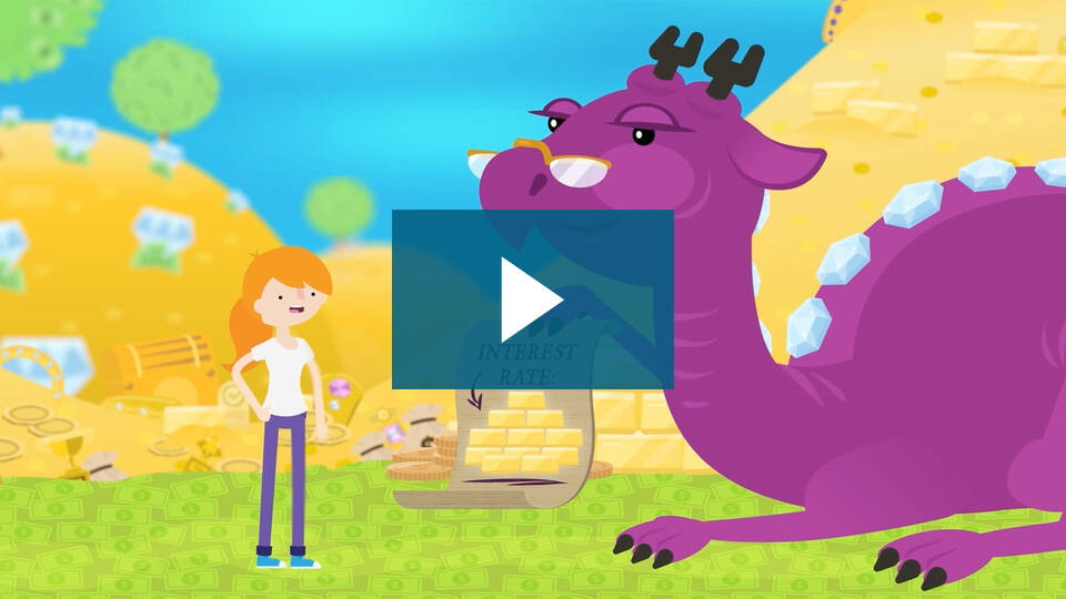Video thumbnail for Looking at Loans with a play button over the top.