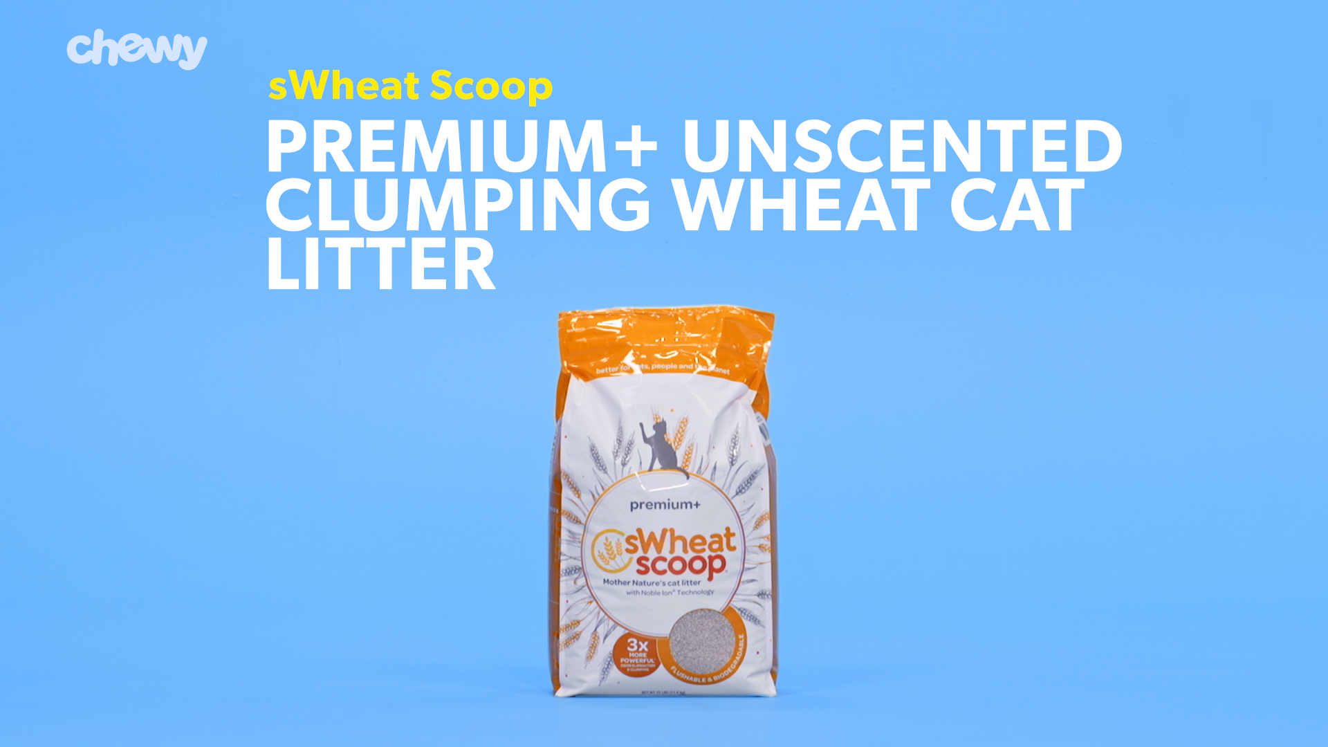 SWHEAT SCOOP Premium Unscented Natural Clumping Wheat Cat Litter