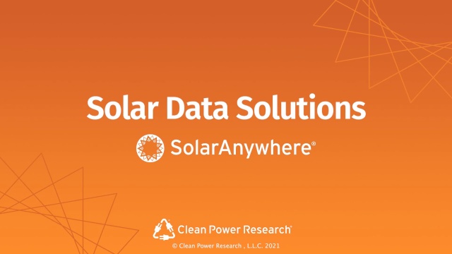 SolarAnywhere API