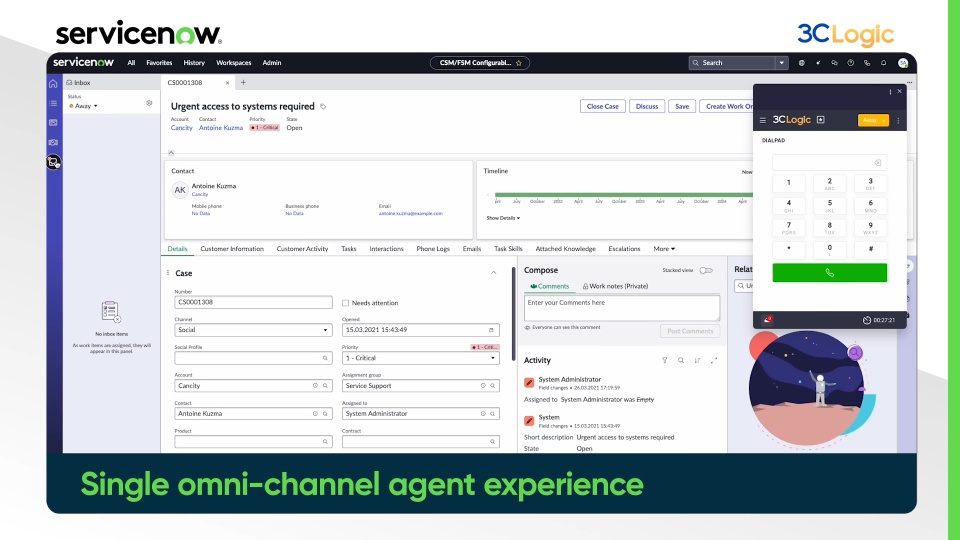 3CLogic - AI-Powered Contact Center Solution for ServiceNow