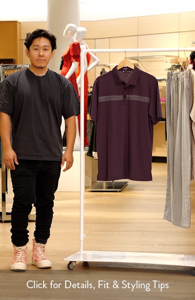 Coast Charted Chest Stripe Piqué Polo