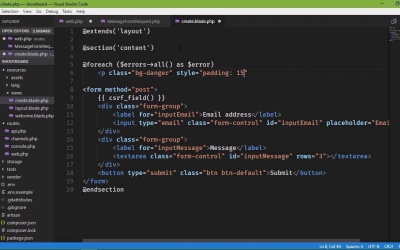 3 Practical Examples to Learn Laravel - Creating Messages