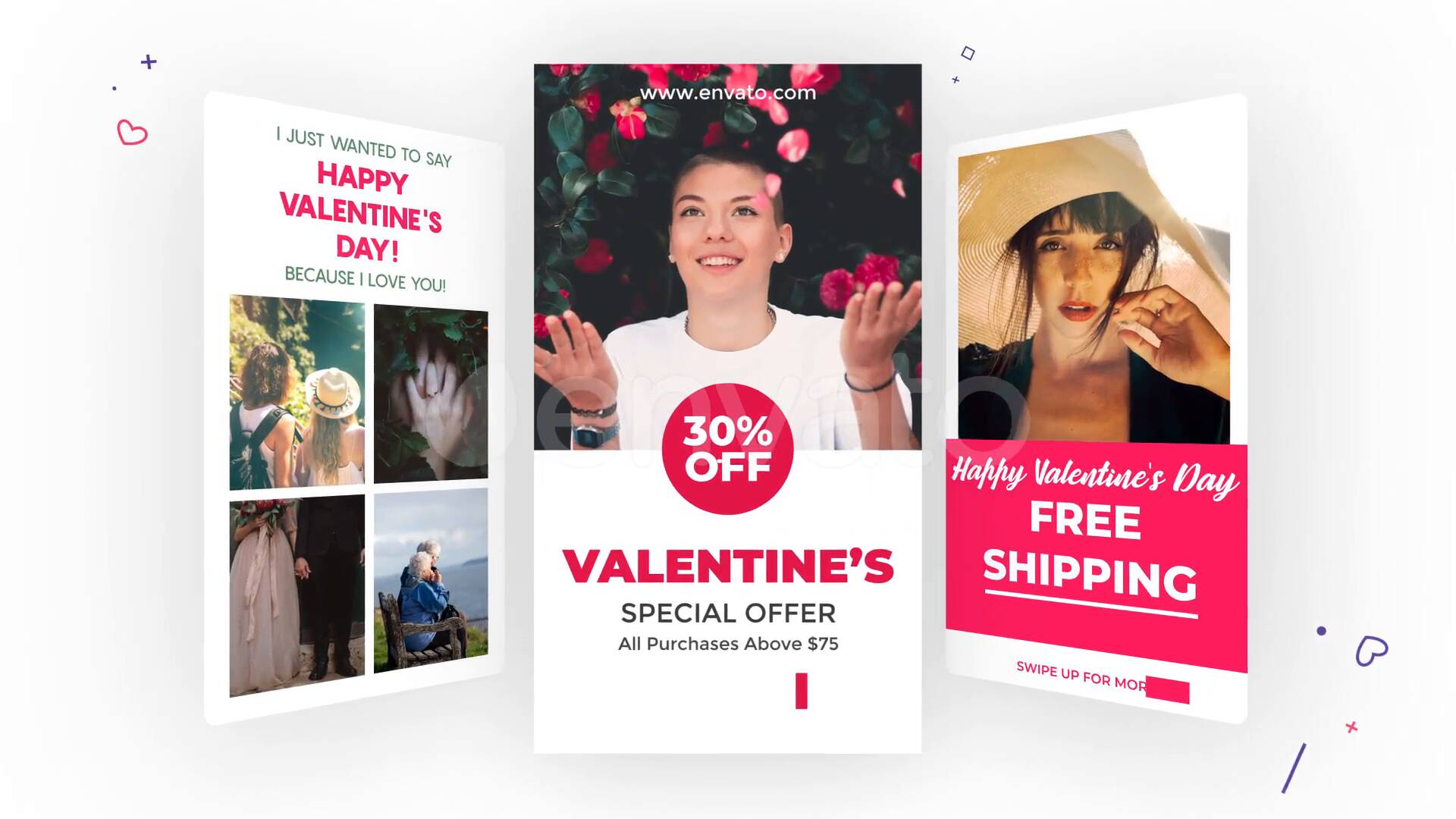 Valentines day intro Templates - Editable Video Templates - Envato