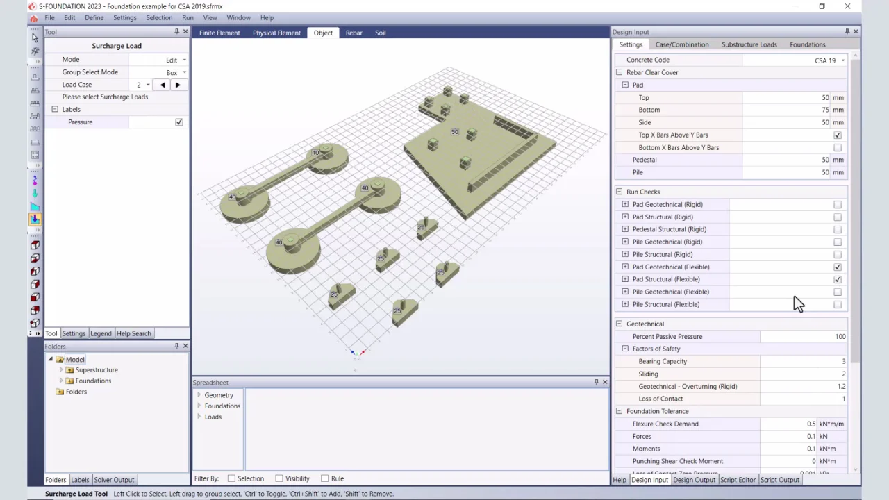 S-FOUNDATION - Analyzing and Code-checking foundations using the CSA  A23.3-19 code