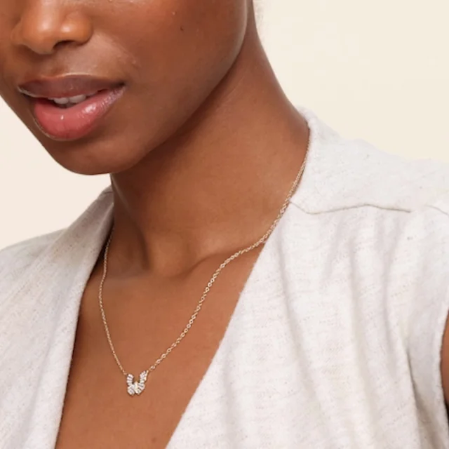 14K Yellow Gold Logan Hollowell Flutter Lab Diamond Necklace