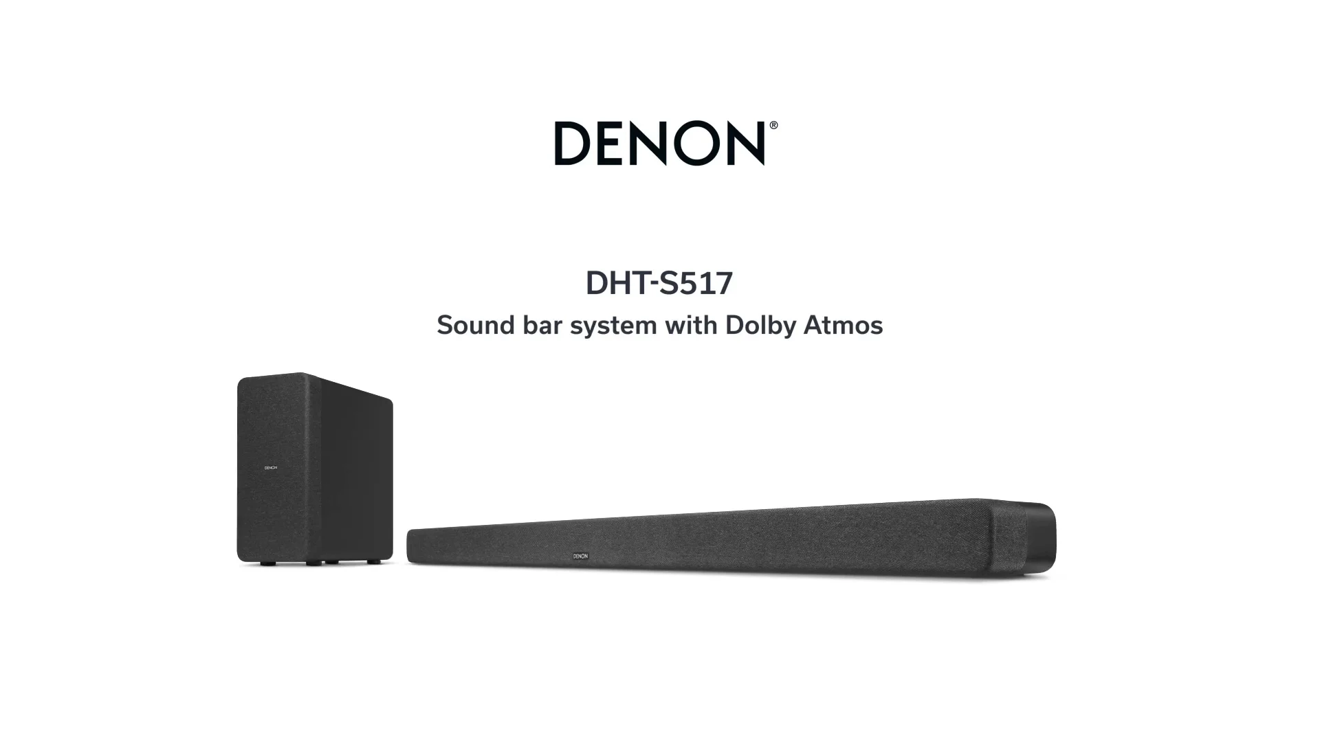 DENON 2022年製 DHT-S517 サウンドバー 送料無料 - スピーカー