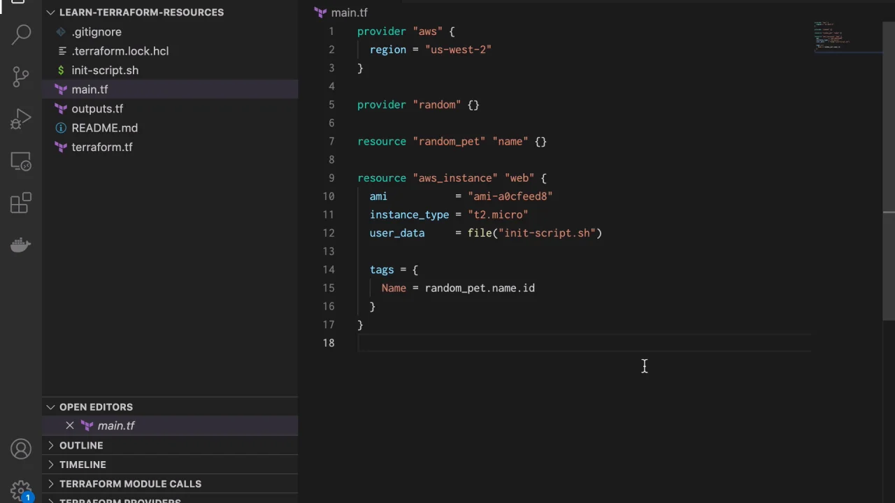 Define Infrastructure with Terraform Resources | Terraform | HashiCorp Developer Define Infrastructure With Terraform Resources | Terraform | Hashicorp Developer