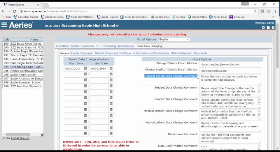 Parent Data Confirmation Configuration - General Setup Video 