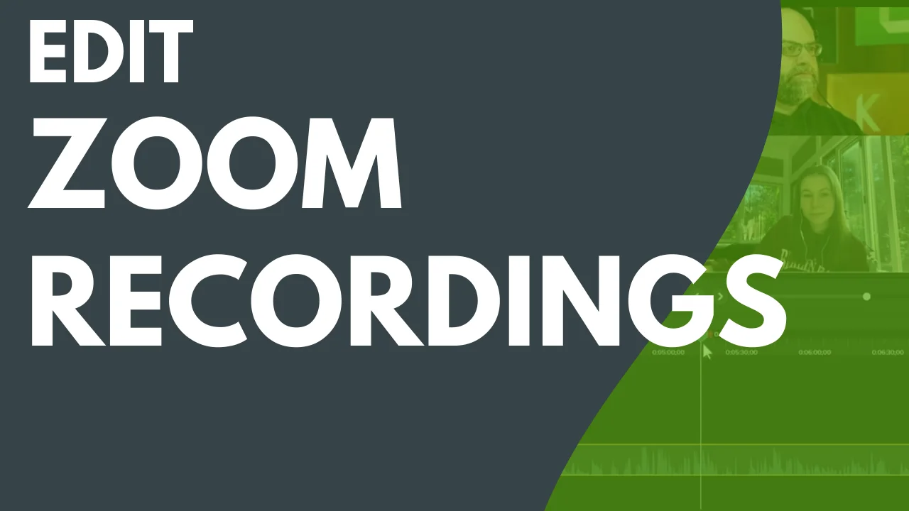 Edit Zoom Recordings | Camtasia Tutorial