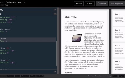 6 Flexbox Projects for Web Designers - Nested Flexible Boxes