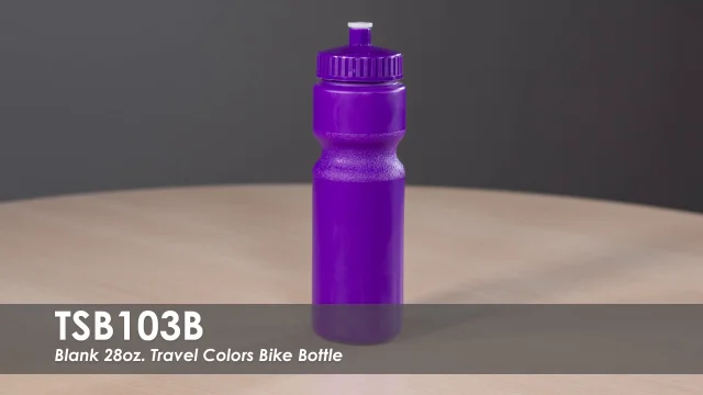 Custom Water Bottles - 28 oz. Travel Bike Bottle-Blank