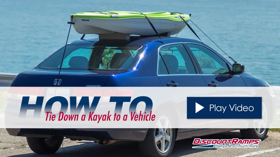 Car Hood & Trunk Tie Down Loop Straps for Kayaks and Canoes