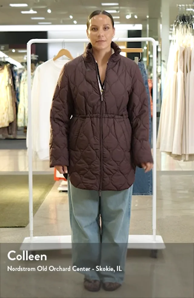 ジャケット・アウター [CLANE] COLOR DOWN CHESTER COAT S13 Chelsea High-Shine Faux-Fur-Trim Hooded Down Puffer Coat