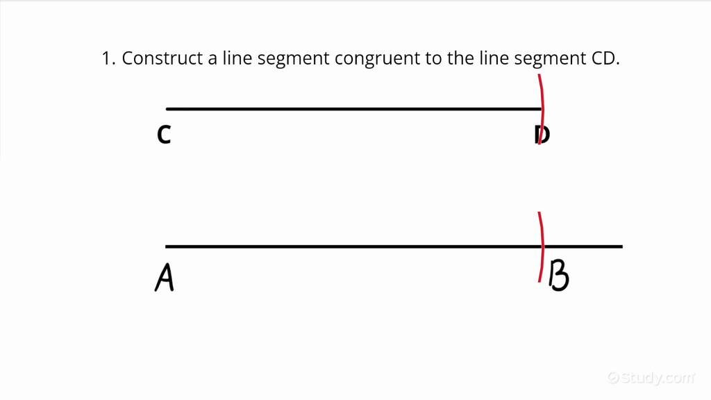 How To Construct Congruent Line Segments Geometry 9815