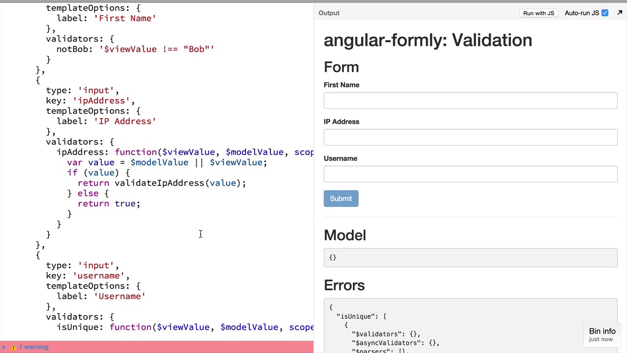 angular form validation