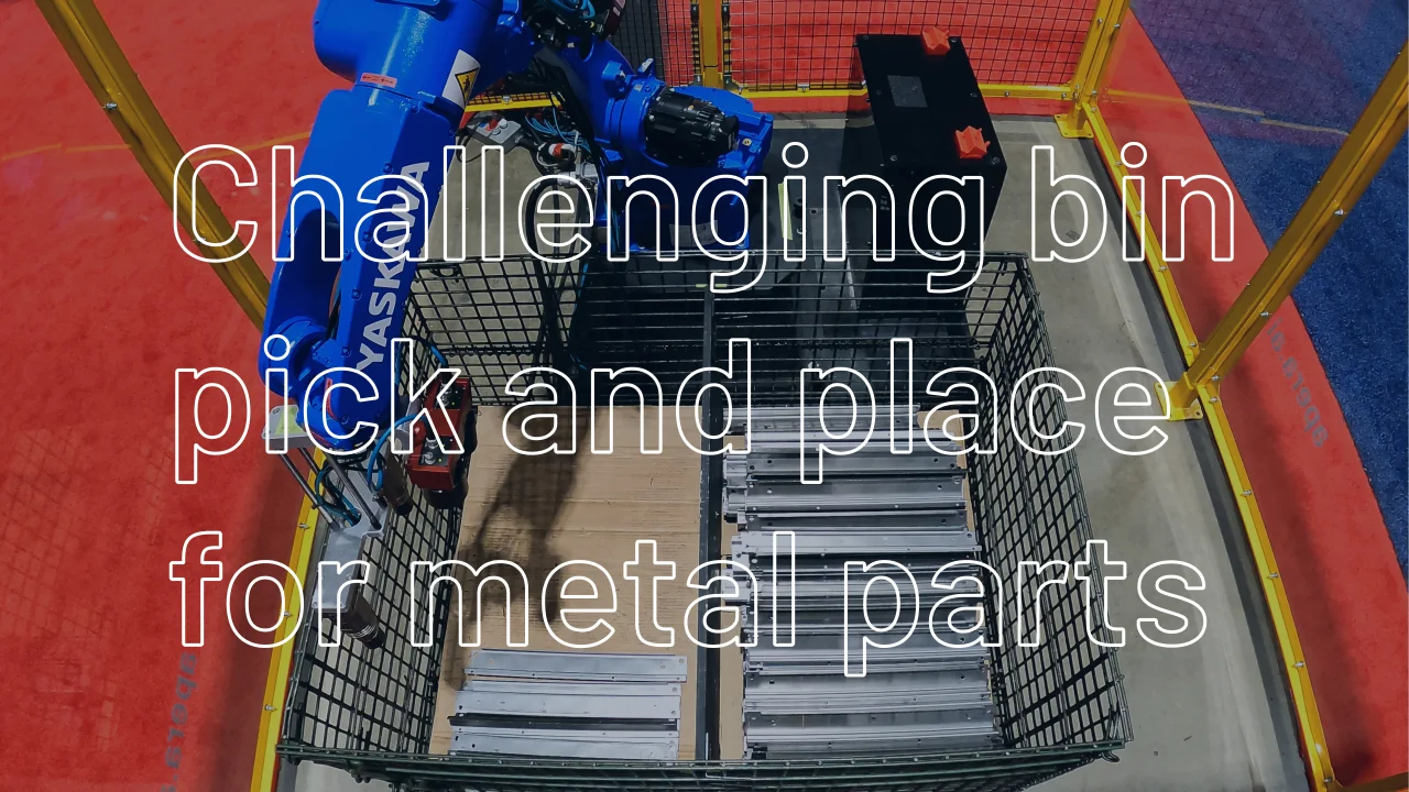 Challenging bin picking and placement of metal parts | Apera AI