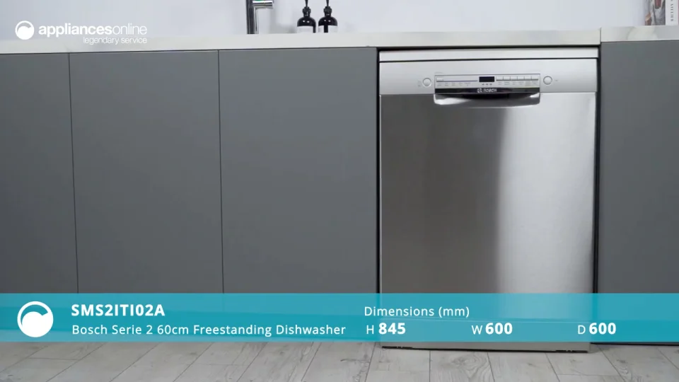 Product Review Bosch Serie 2 60cm Freestanding Dishwasher Stainless Steel SMS2ITI02A