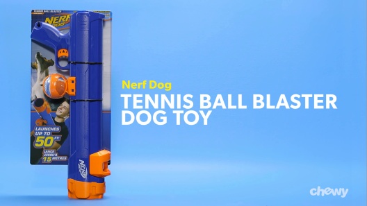 Nerf Dog 16” Tennis Ball Blaster Dog Toy with 4 Balls 