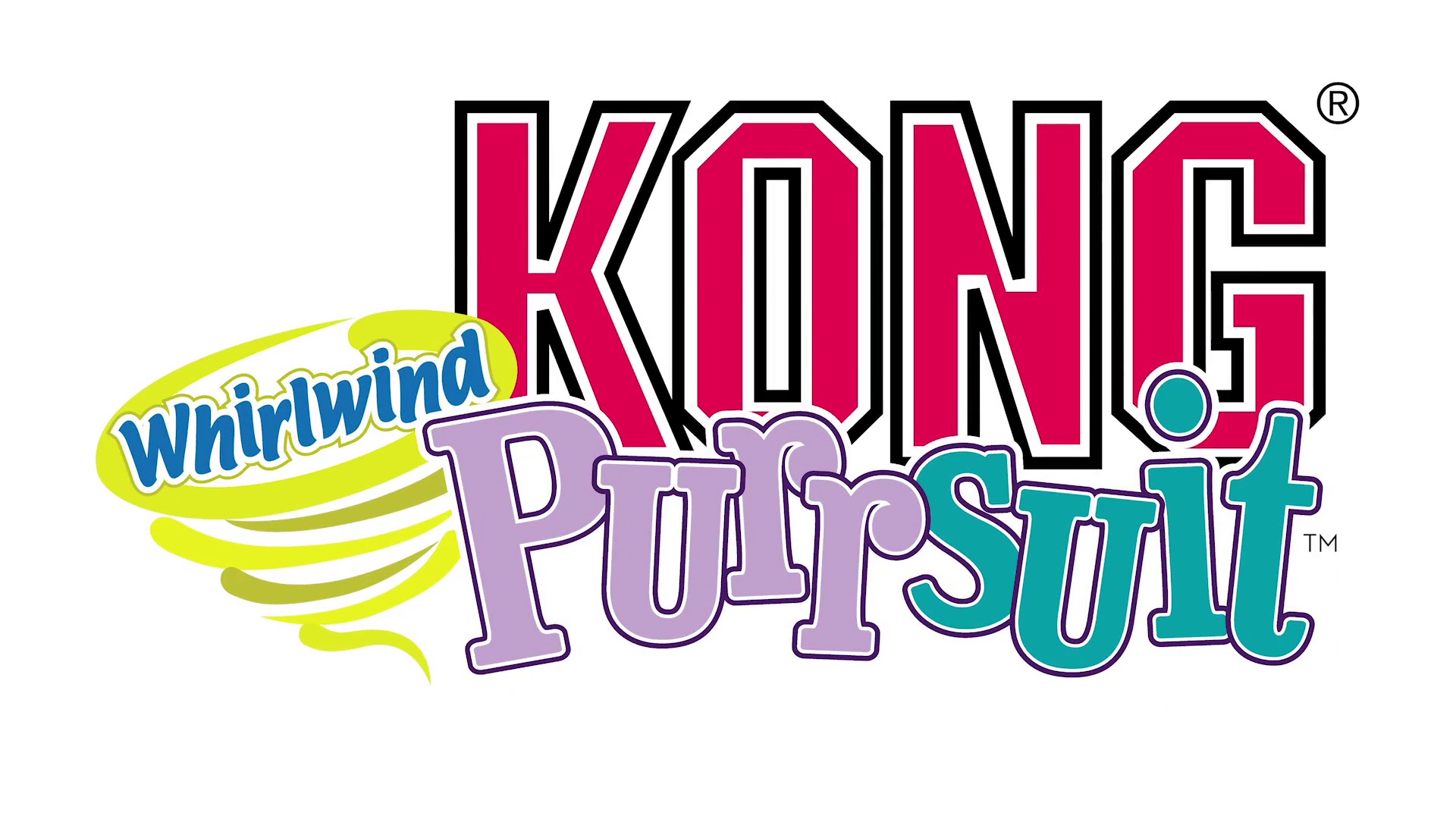 kong purrsuit whirlwind cat toy purple