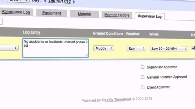 enterprise product tour construction timesheet software pacific