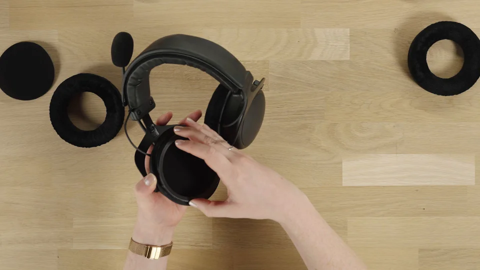 Replacing ear pads on the T1 (3rd gen.), Amiron wireless and MMX