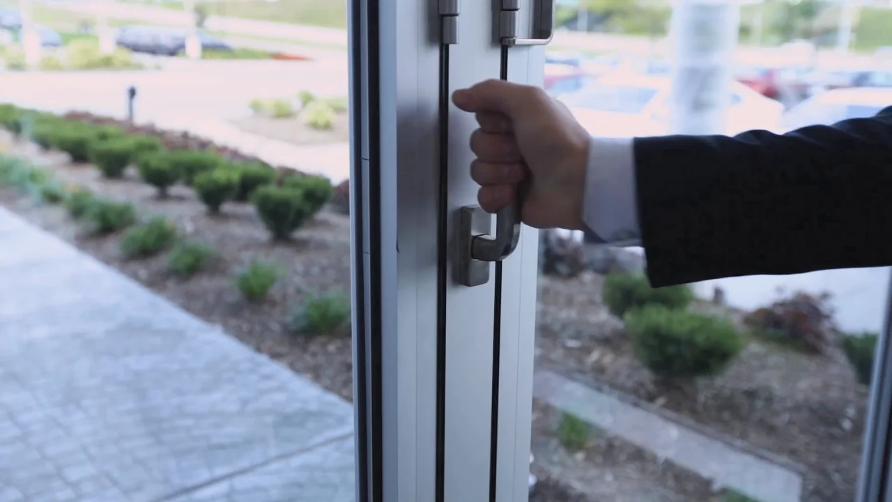 commercial glass pocket door