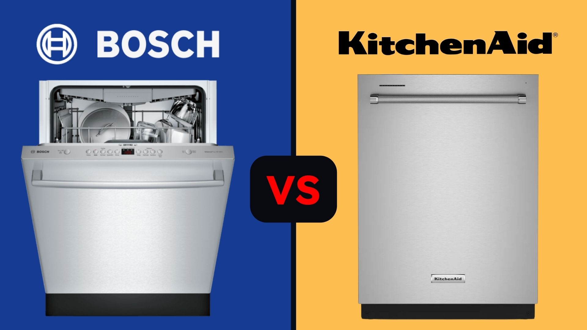 KitchenAid vs. Bosch Dishwashers 2024 The Ultimate Guide