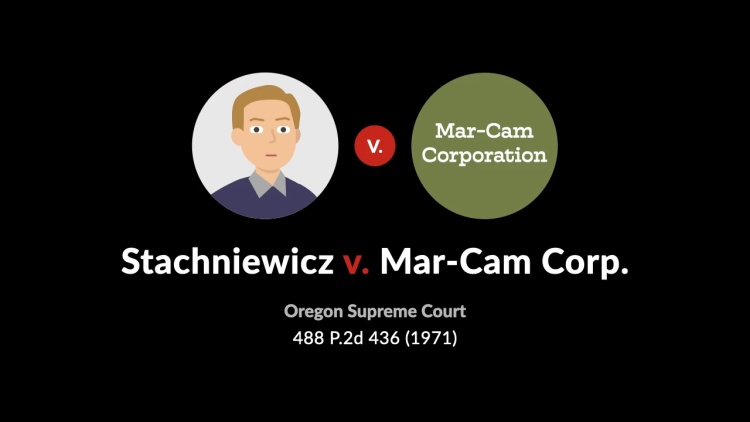 Stachniewicz v. Mar-Cam Corp.