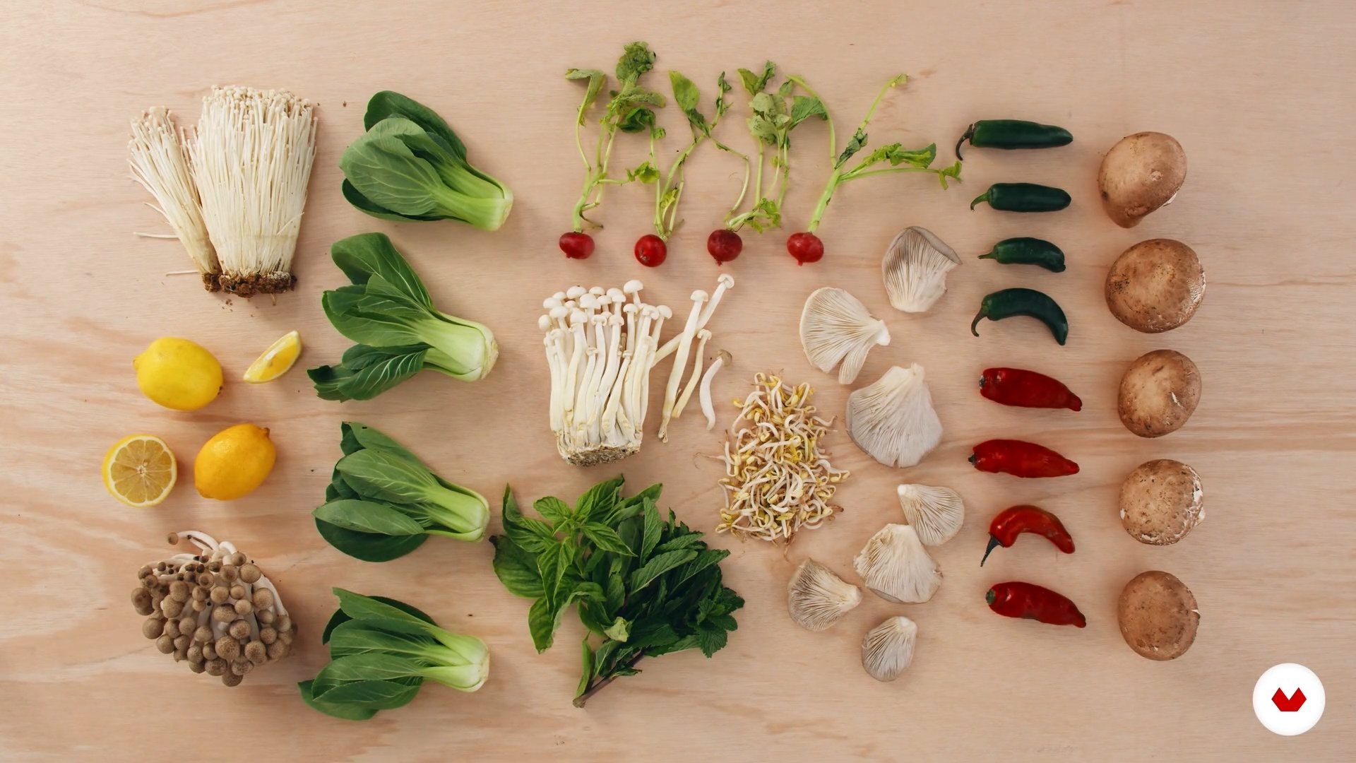 Colata di ingredienti
