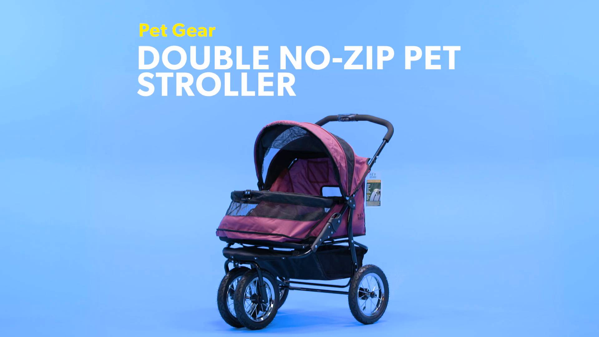 pet gear double dog stroller