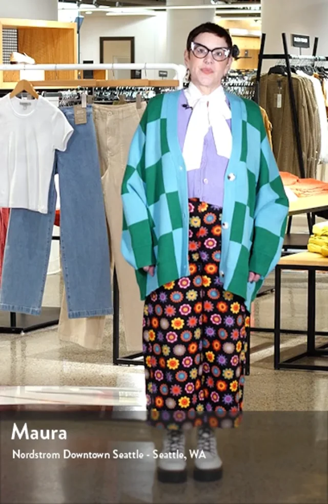 Dressed in Lala Love You Oversize Checkerboard Cardigan Dressed in Lala Love You Oversize Checkerboard Cardigan