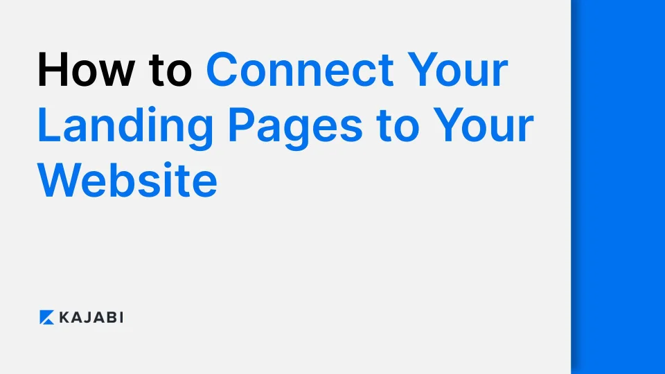How to Connect Landing Pages And Website