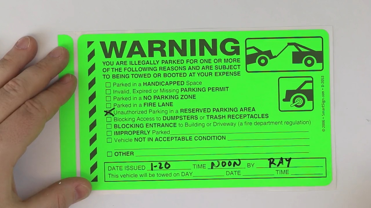 Violation Sticker D-2053 Packs