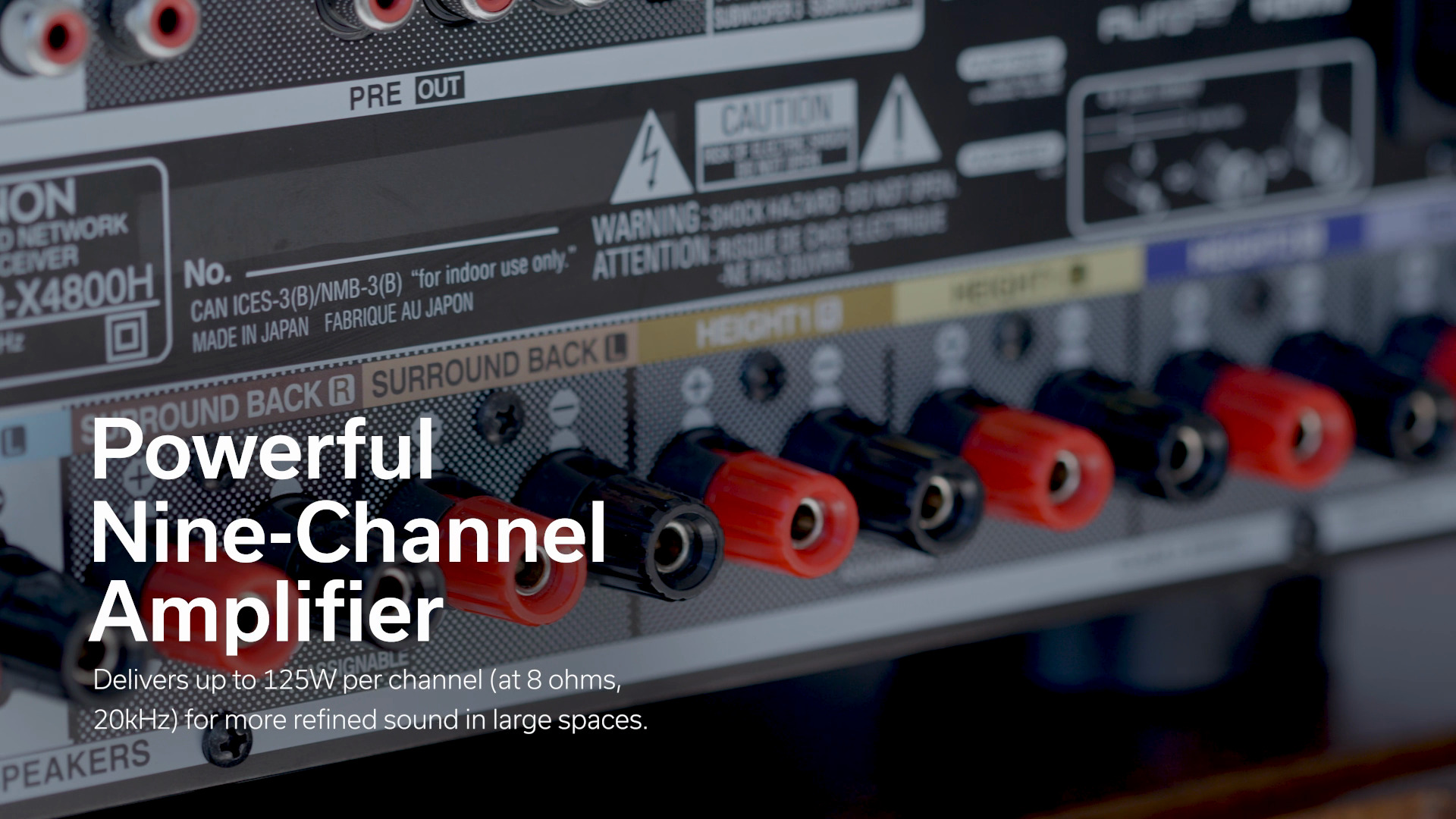 Denon AVC-X4800H Video