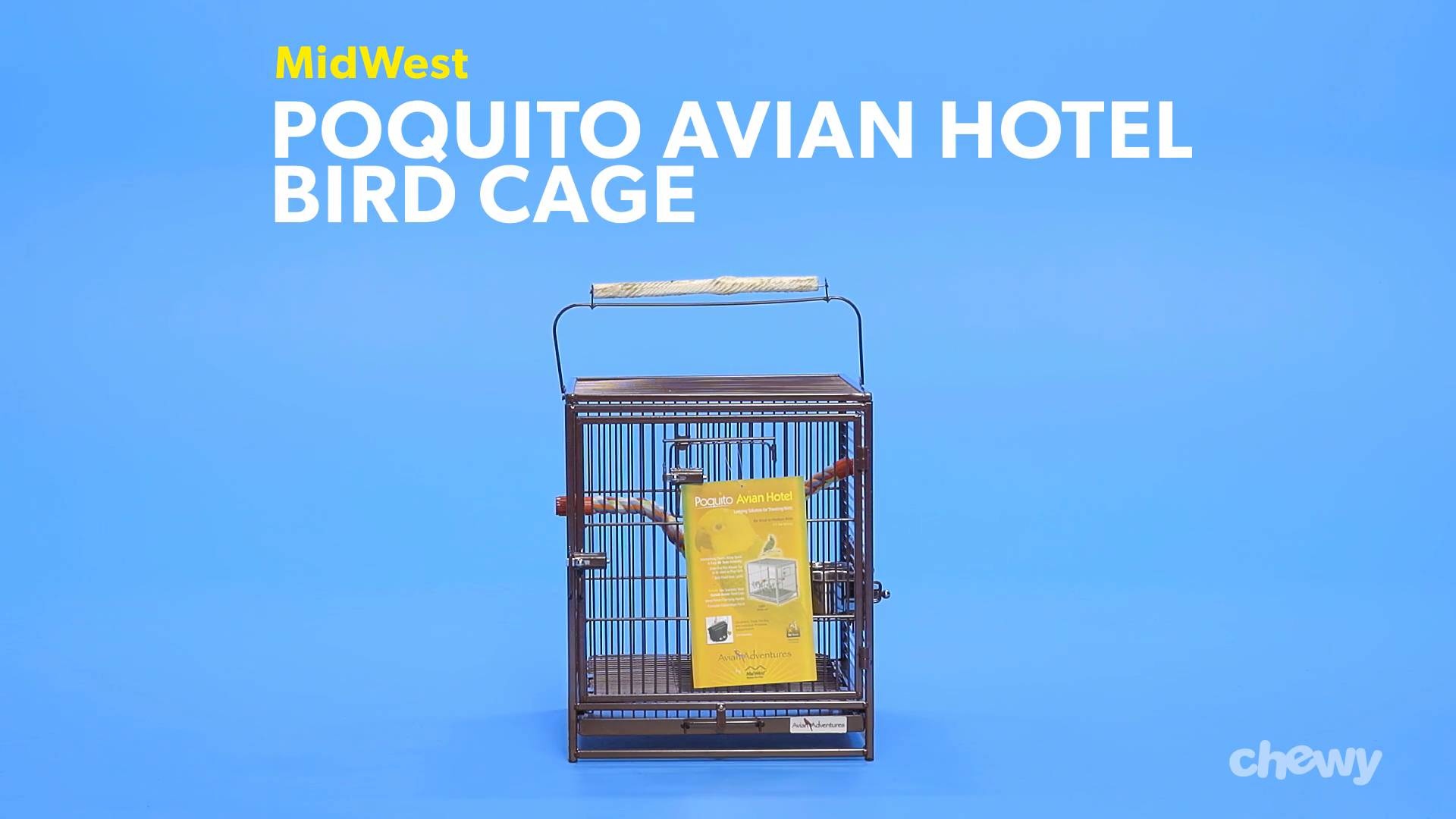 MIDWEST Poquito Avian Hotel Travel Carrier Bird Cage, Ruby - Chewy.com