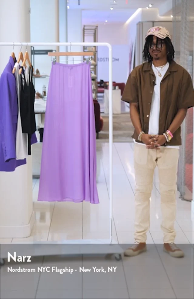Naked Wardrobe Chiffon A-Line Maxi Skirt | Nordstrom