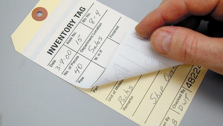 Carbonless Inventory Tags