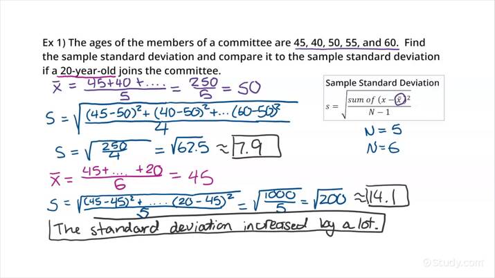 How to Find the Effect of Outliers on the Spread of a Data Set | Math ...