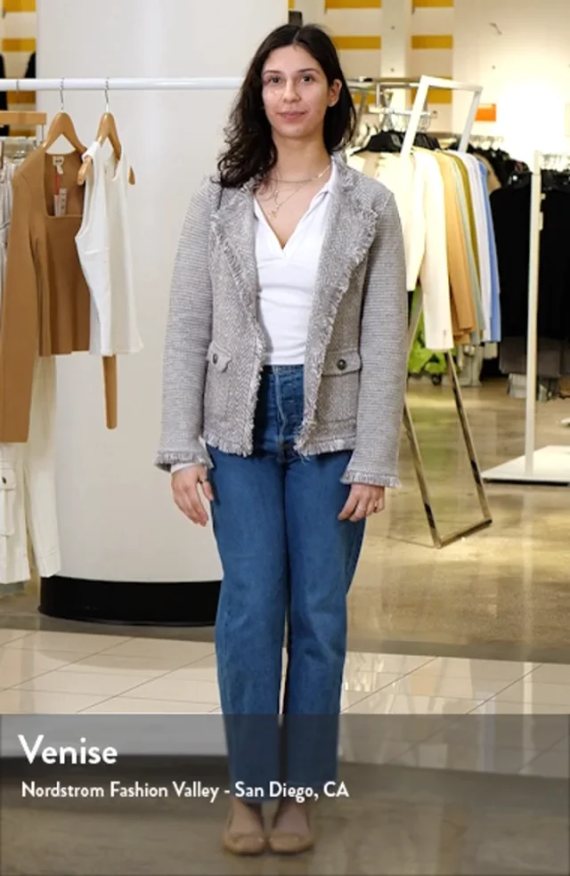 ★on&on★ Fringe Tweed Jacket NEW5SJ228_10 NIC+ZOE Fringe Tweed Jacket | Nordstrom