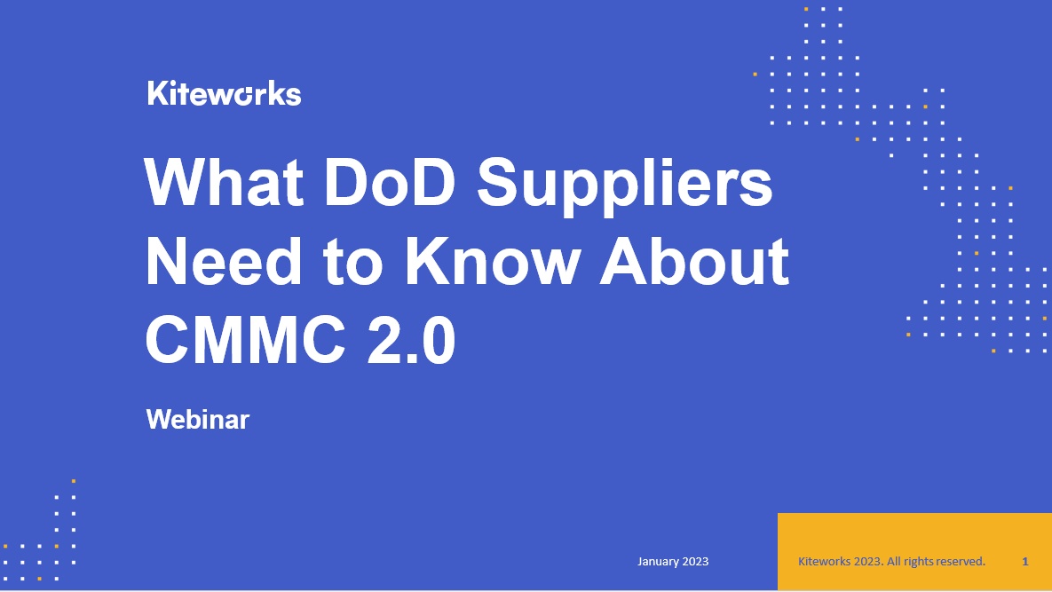 What DoD Suppliers Need To Know About CMMC 2.0