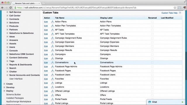 Salesforce deploy rename tabs and labels